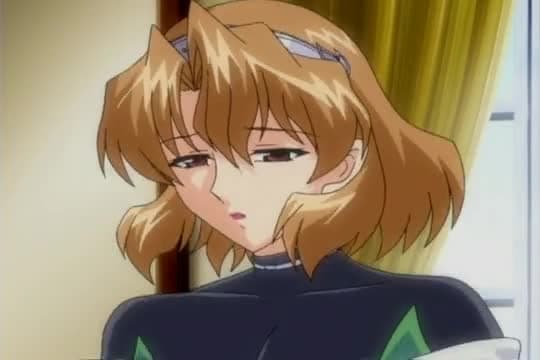 Shy medieval anime girl gets lesson in love