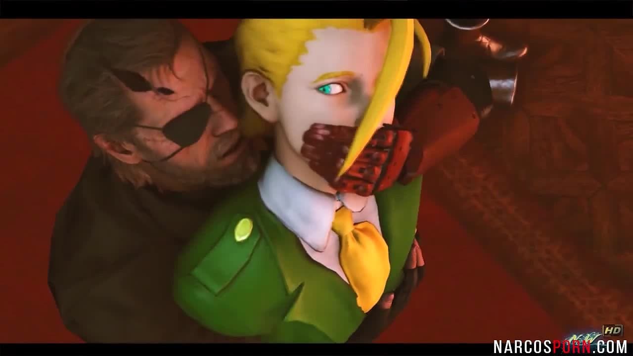 Blonde Cammy from Street Fighter gets thigh fucked by dirty general | Uncensored 3D Hentai & Anime Porn