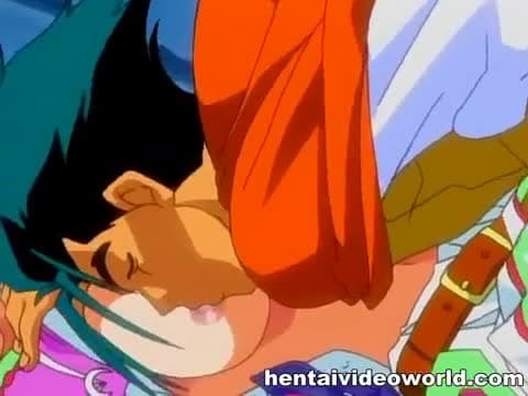 Sex video anime with gal drenching under man