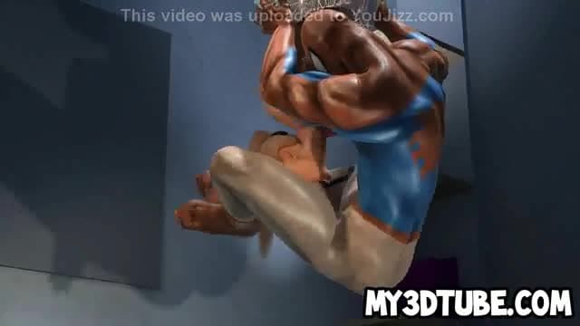 3D cartoon babe licked and fucked hard by Spiderman