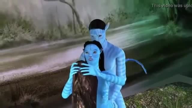 3D Cartoon sex  - Blue avatars big cock fuck and cumshot
